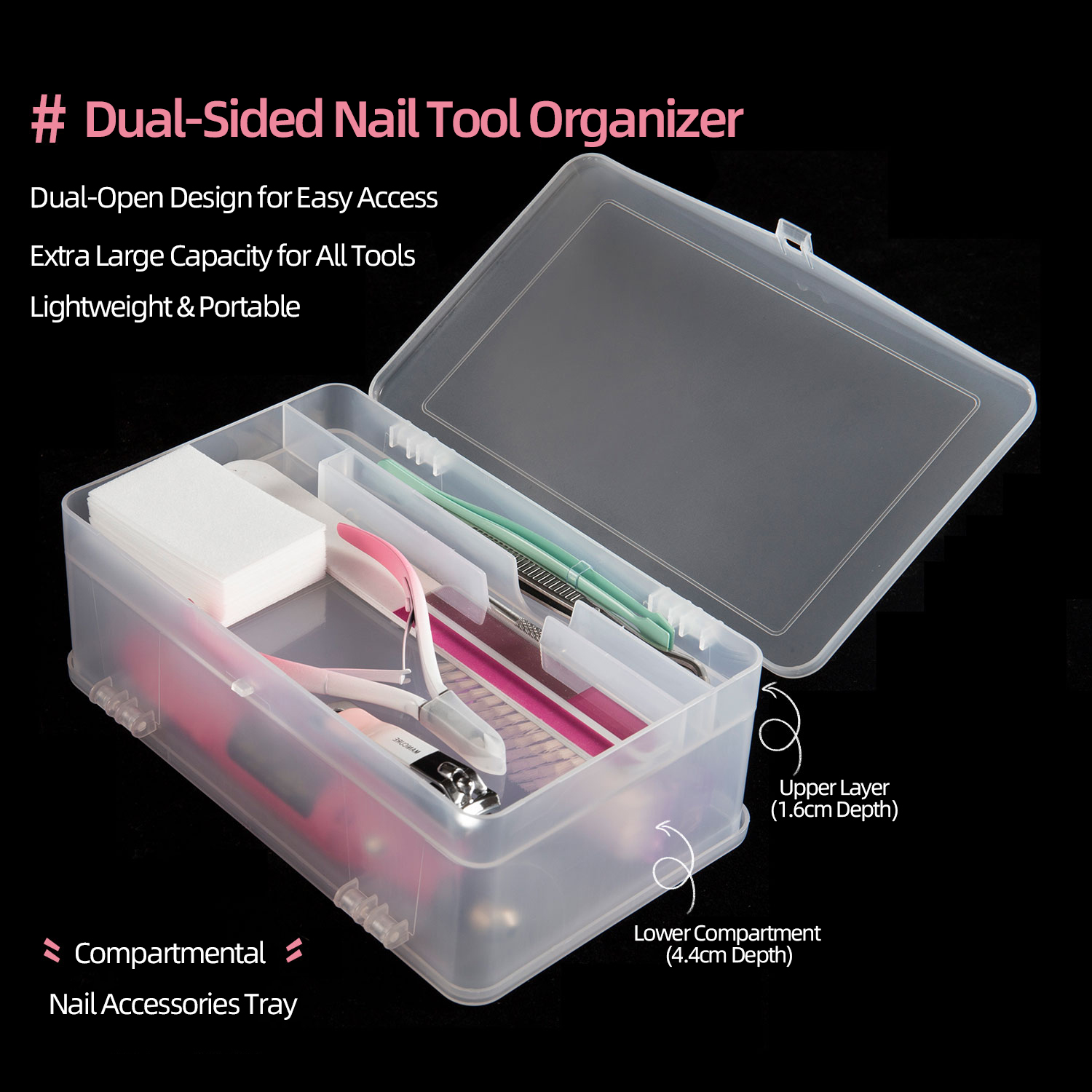 Nail Art Simple - Kotak Penyimpanan Pp Kapasitas Super 2