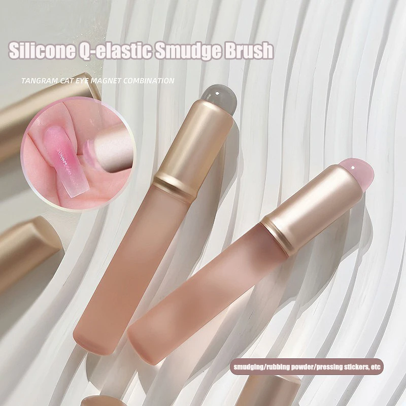 Nail Art Pink Soft - Kuas Silikon Seni Kuku Merah Muda