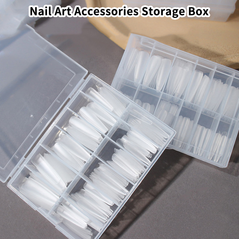 Nail Art Simple - 1pcs Kotak Penyimpanan Foil Kuku Transparan