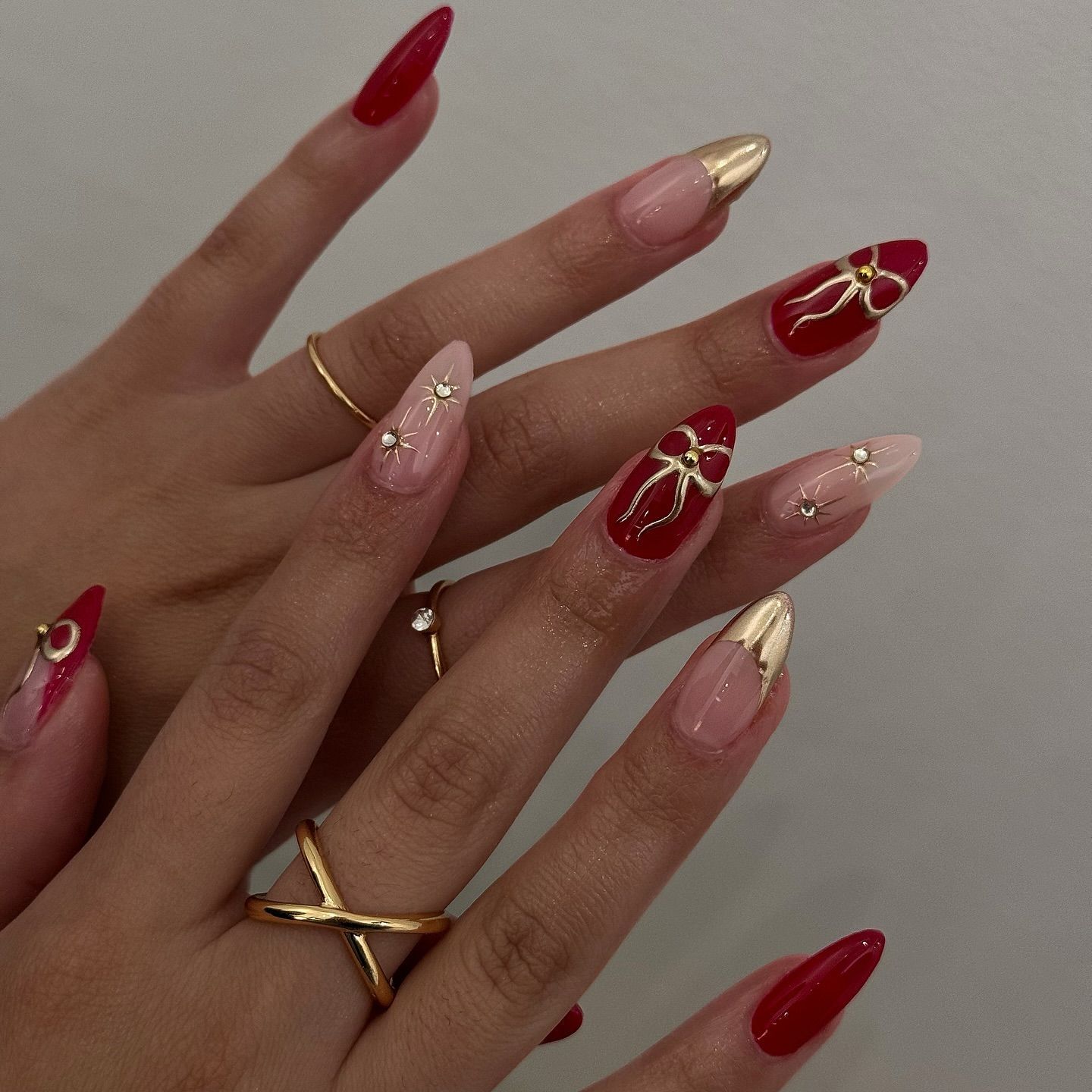 24Pcs Kuku Palsu Retro Warna M - Nail Art Simple ulasan dan harga