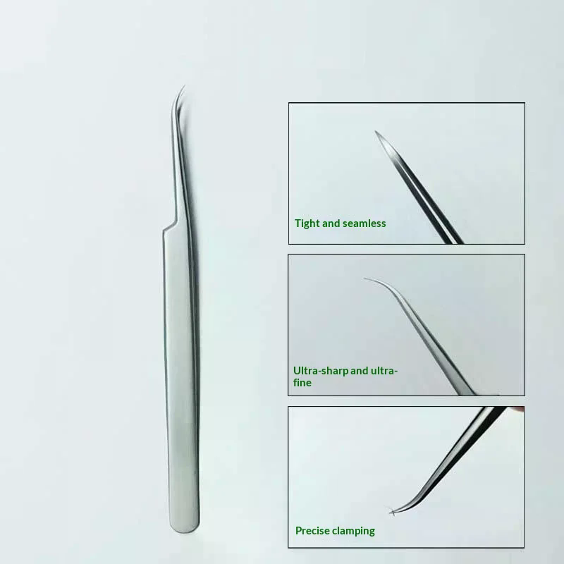 Pinset Bulu Mata Palsu Baja Ta - Nail Art Extension ulasan dan harga