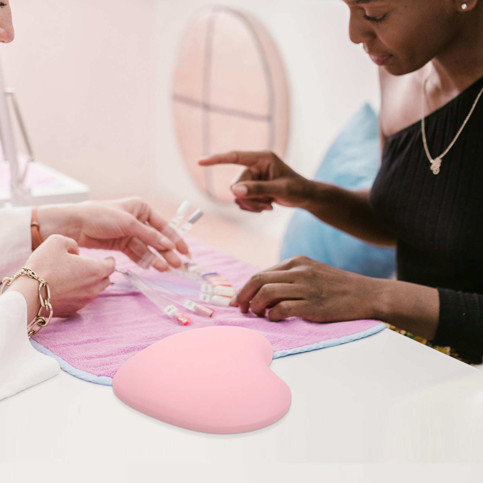 Bantal Sandaran Tangan untuk M - Nail Art Pink Soft ulasan dan harga