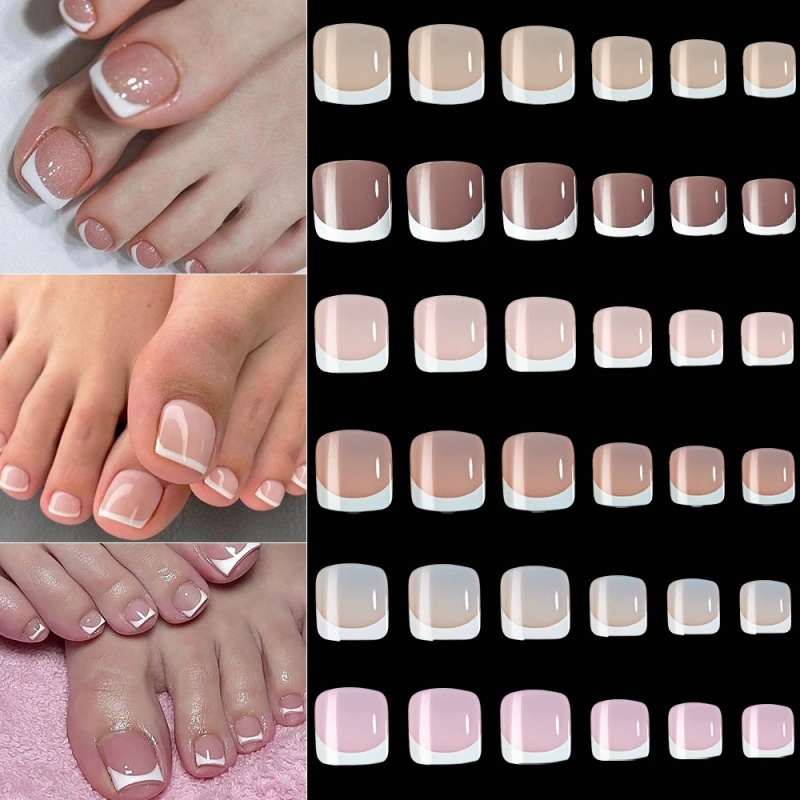 120pcs Kuku Palsu Persegi Mode - Nail Art Extension ulasan dan harga
