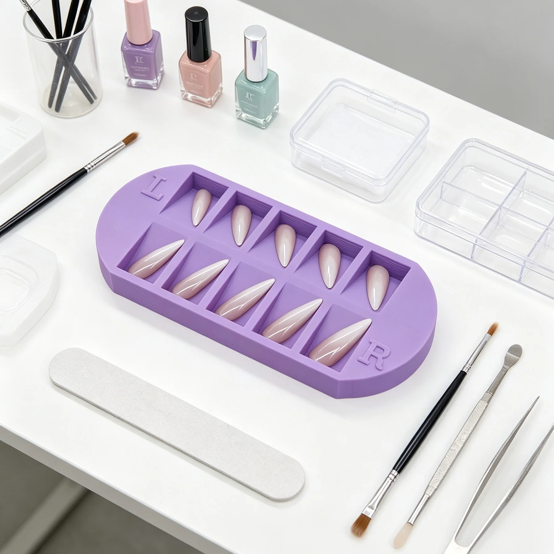 Baki Penyimpanan Tip Kuku 8-Gr - Nail Art Simple ulasan dan harga
