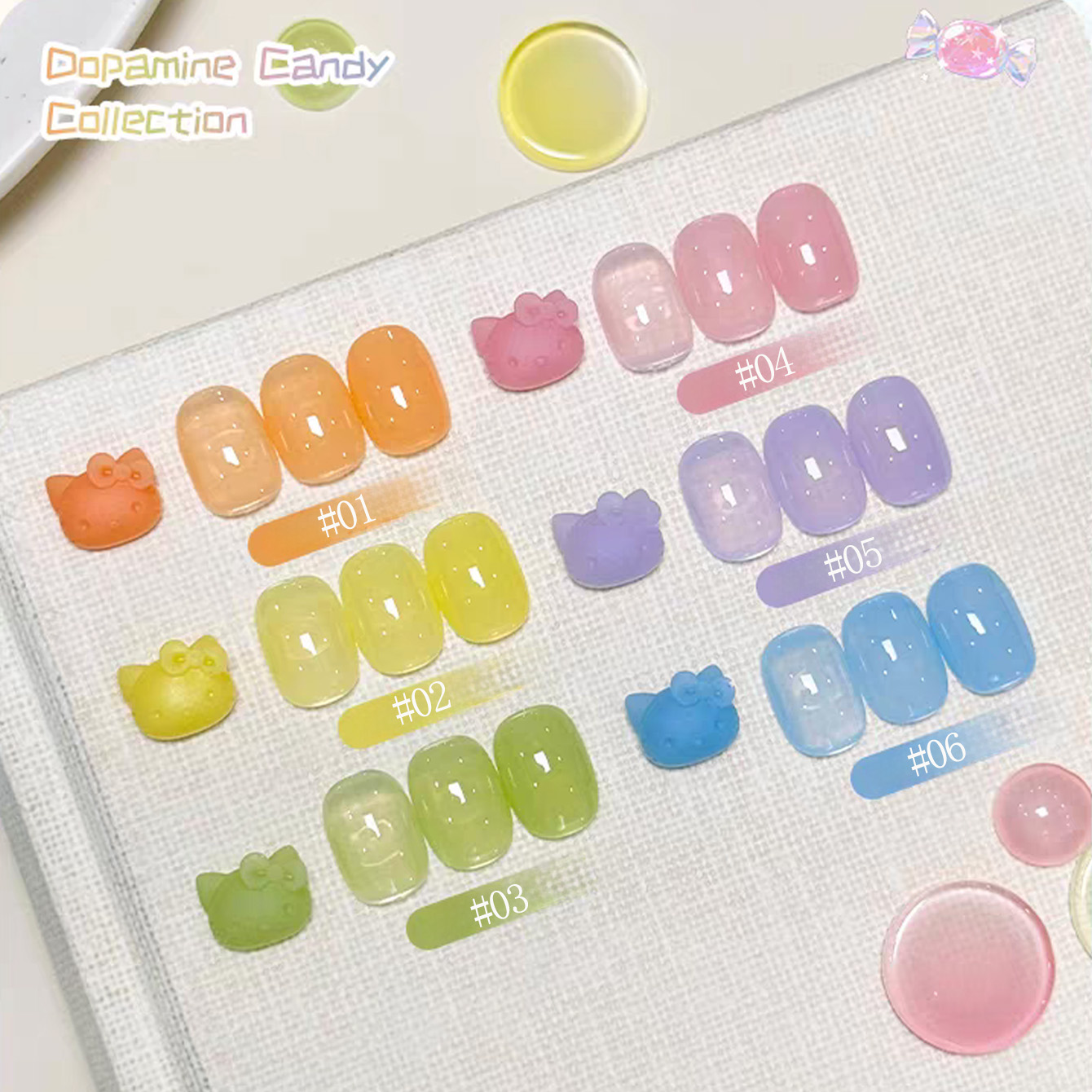 SHAKA 1-6pcs 2026 Seri Cat Kuk - Nail Art Ice Blue ulasan dan harga