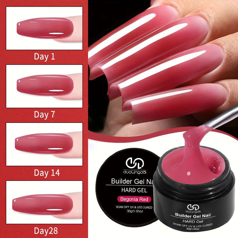 Gel Pembangun Kuku Akrilik unt - Nail Art Pink Soft ulasan dan harga