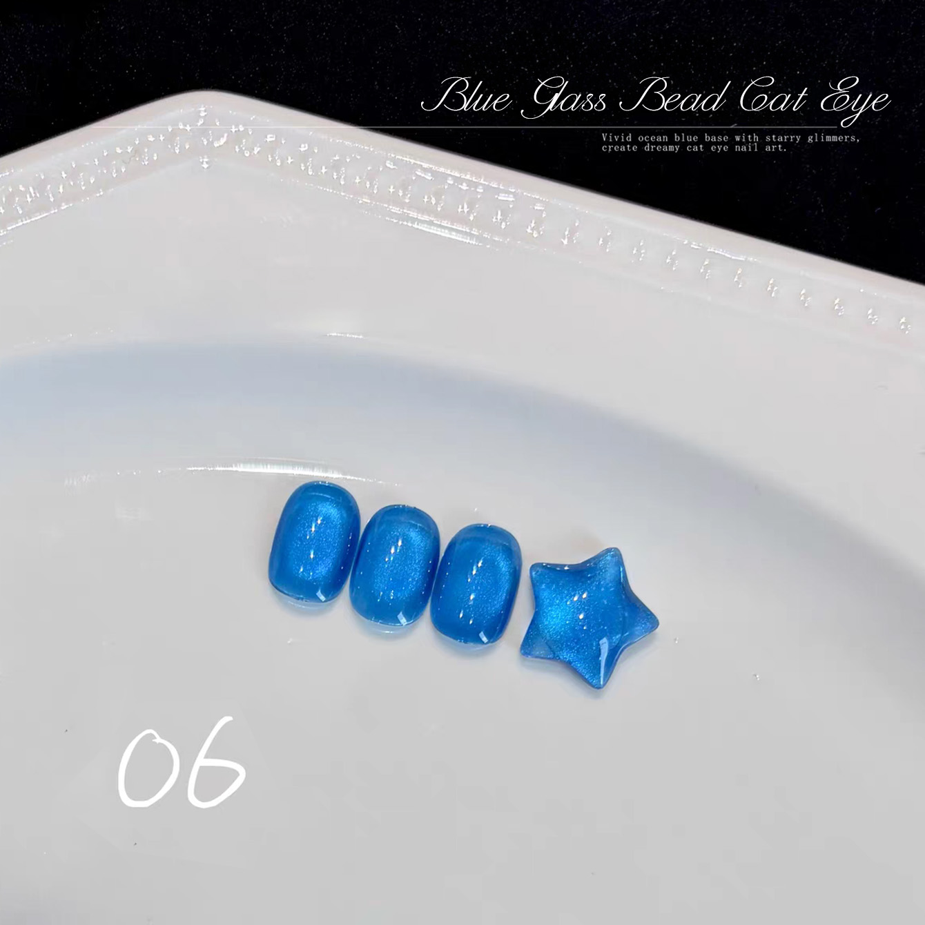 1pcs TC Summer Whitening Blue  - Nail Art Ice Blue ulasan dan harga