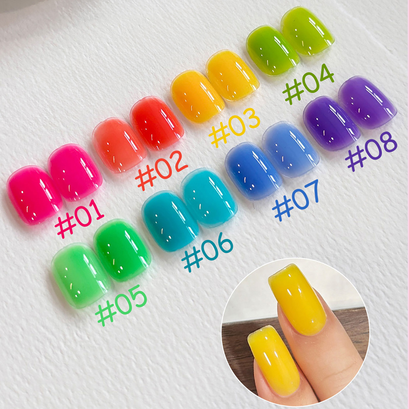 1pcs TC Summer Popular Dopamin - Nail Art Ice Blue ulasan dan harga