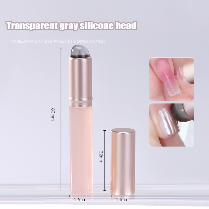 Kuas Silikon Seni Kuku Jelly P - Nail Art Pink Soft ulasan dan harga