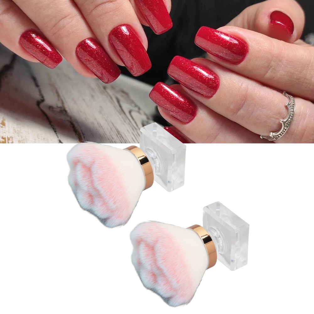 2 buah kuas penghilang debu ku - Nail Art Pink Soft ulasan dan harga