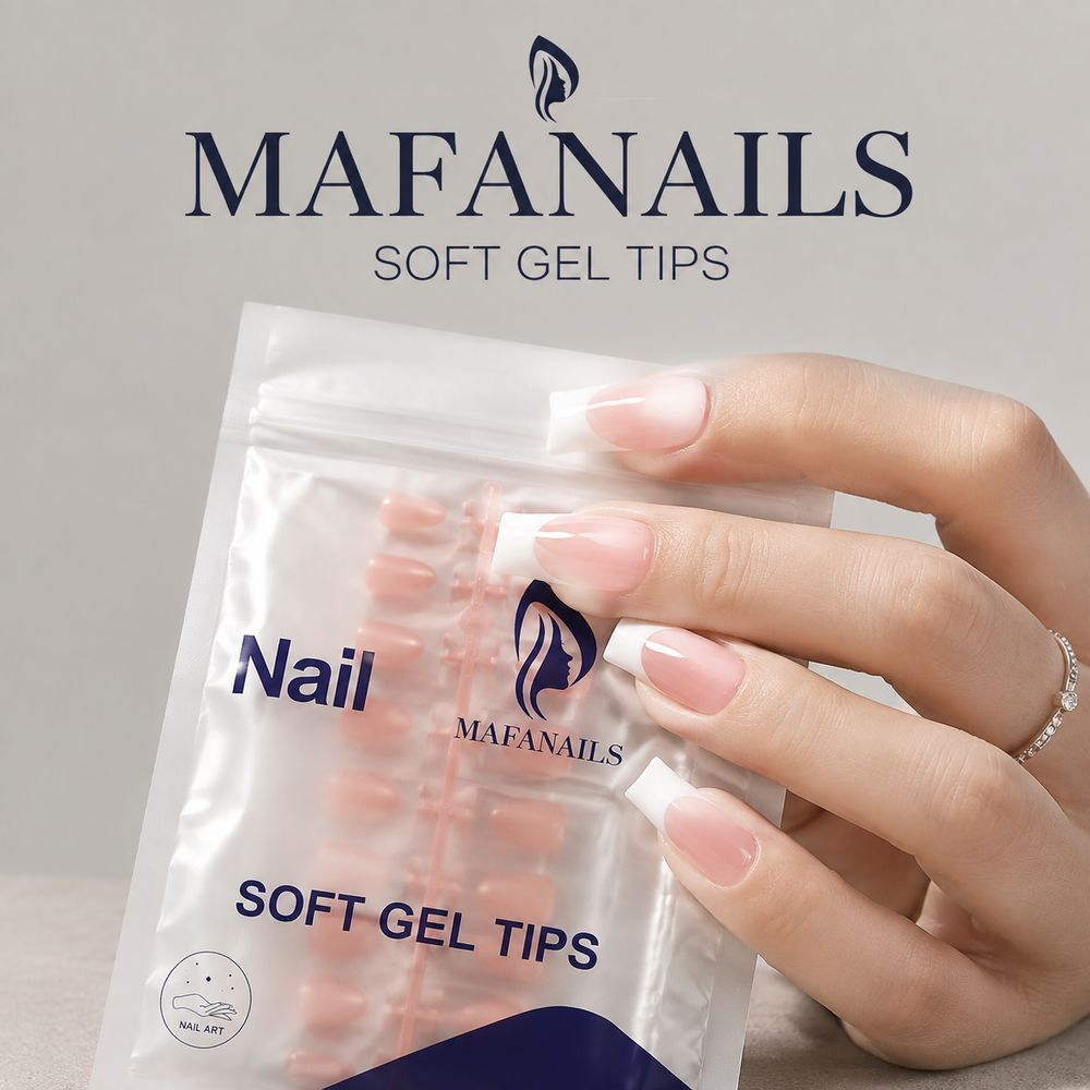 120Pcs Tip Kuku Gel Lembut Fle - Nail Art Pink Soft ulasan dan harga