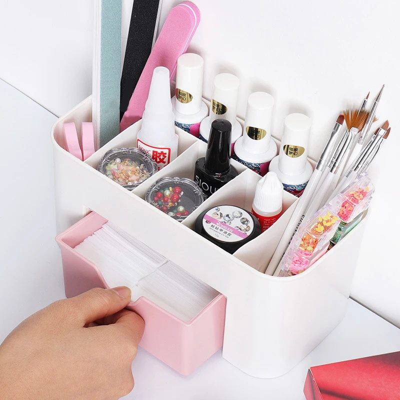 Kotak penyimpan kosmetik, Laci - Nail Art Simple ulasan dan harga