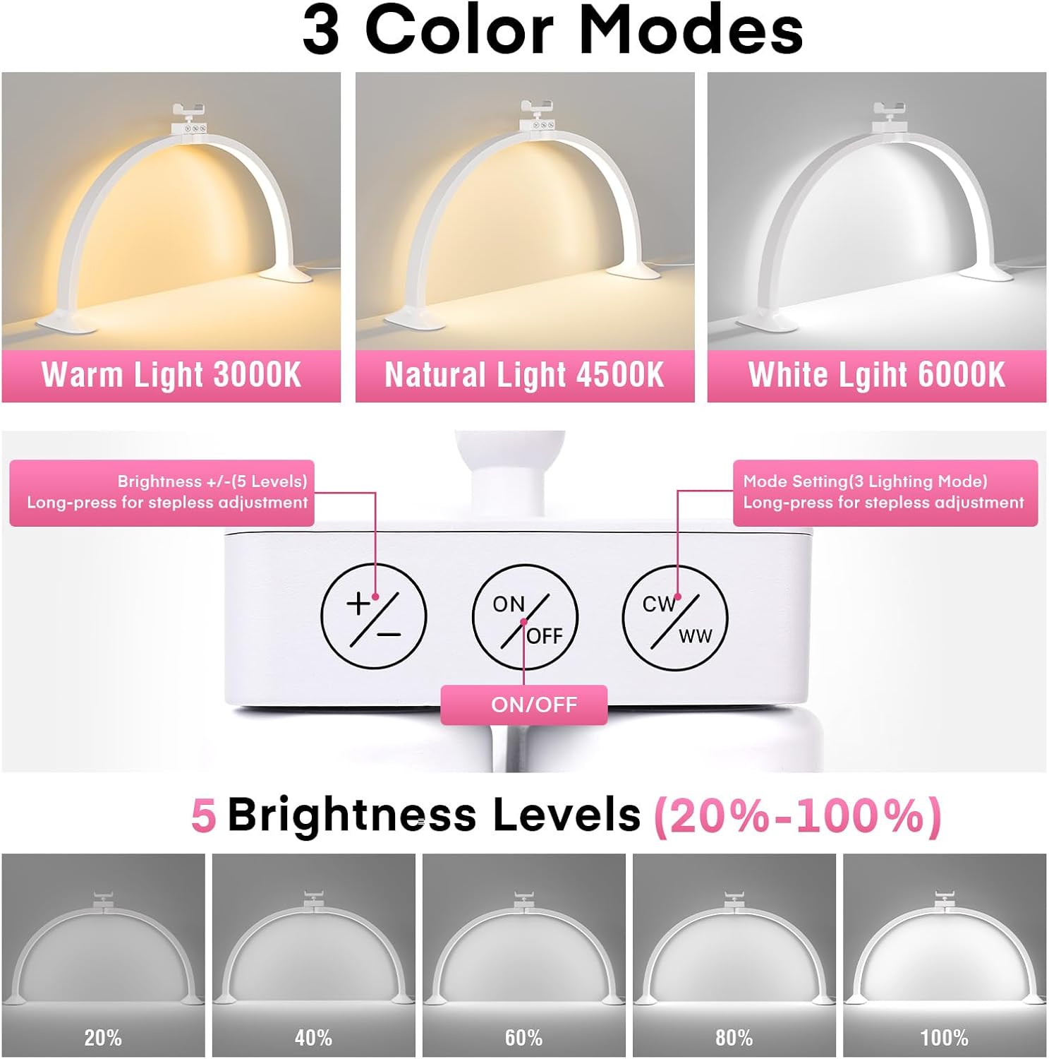 Lampu Meja Kerja LED Sederhana - Nail Art Simple ulasan dan harga