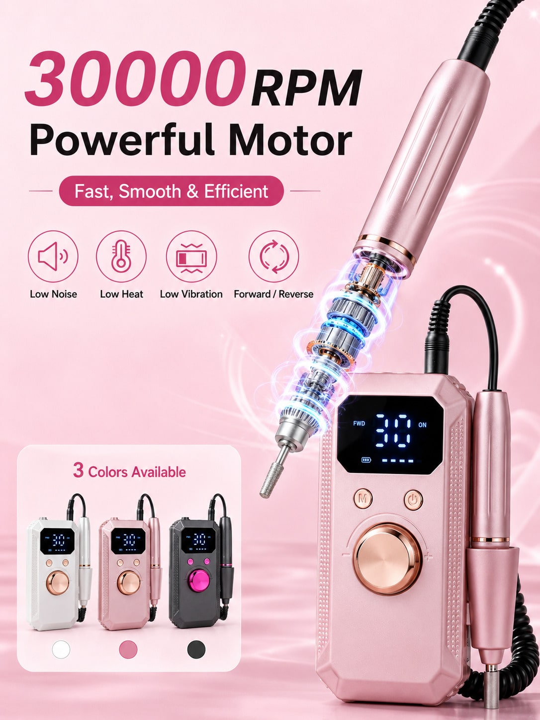 Bor Kuku Elektrik Nirkabel Pro - Nail Drill Machine ulasan dan harga