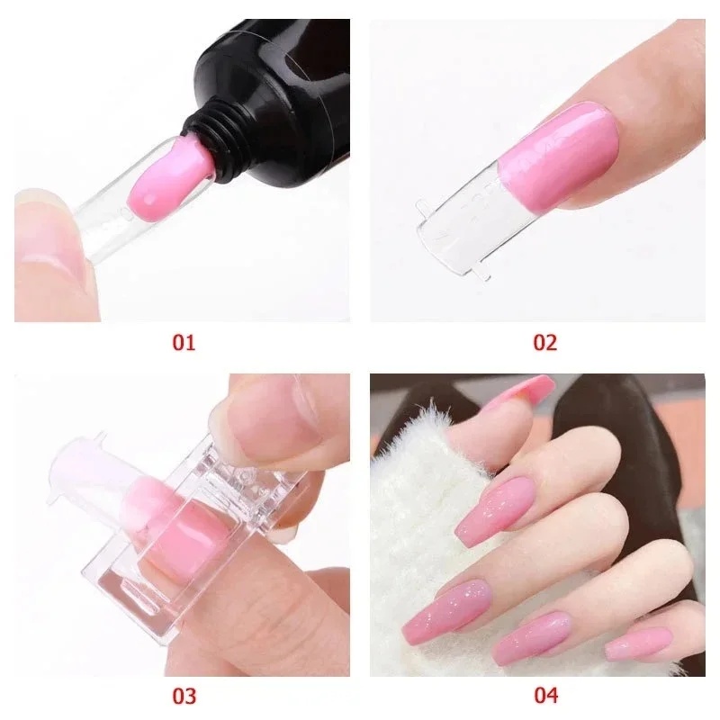 10/20Pcs Penjepit Kuku Akrilik - Nail Art Extension ulasan dan harga
